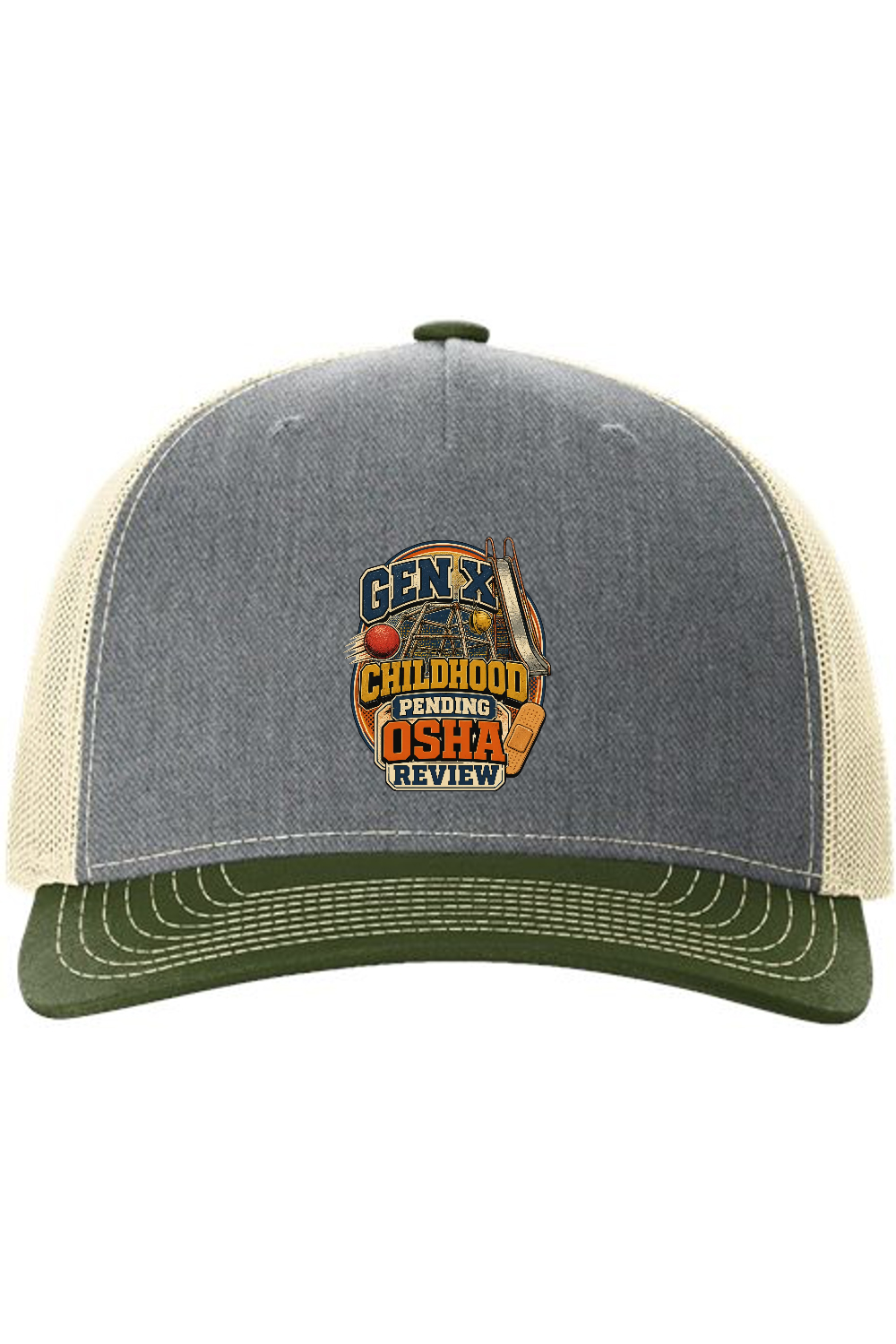 Richardson Trucker Cap: GEN X Childhood Pending OSHA Review