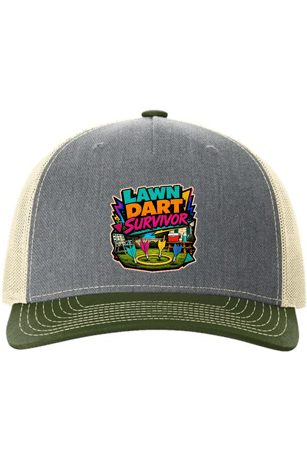 Richardson Trucker Cap: Lawn Dart Survivor