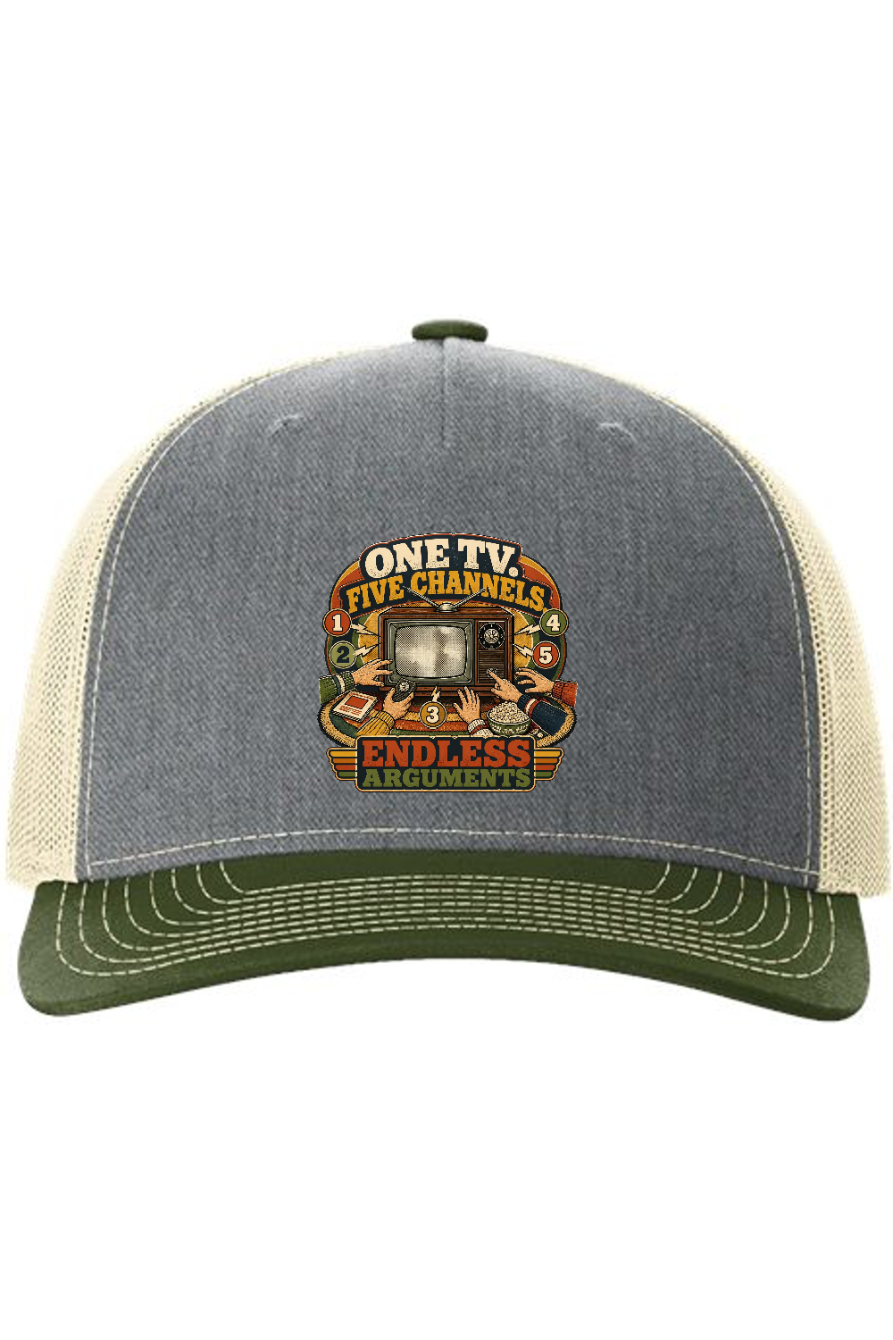 Richardson Trucker Cap: One TV. Five Channels. Endless Arguments