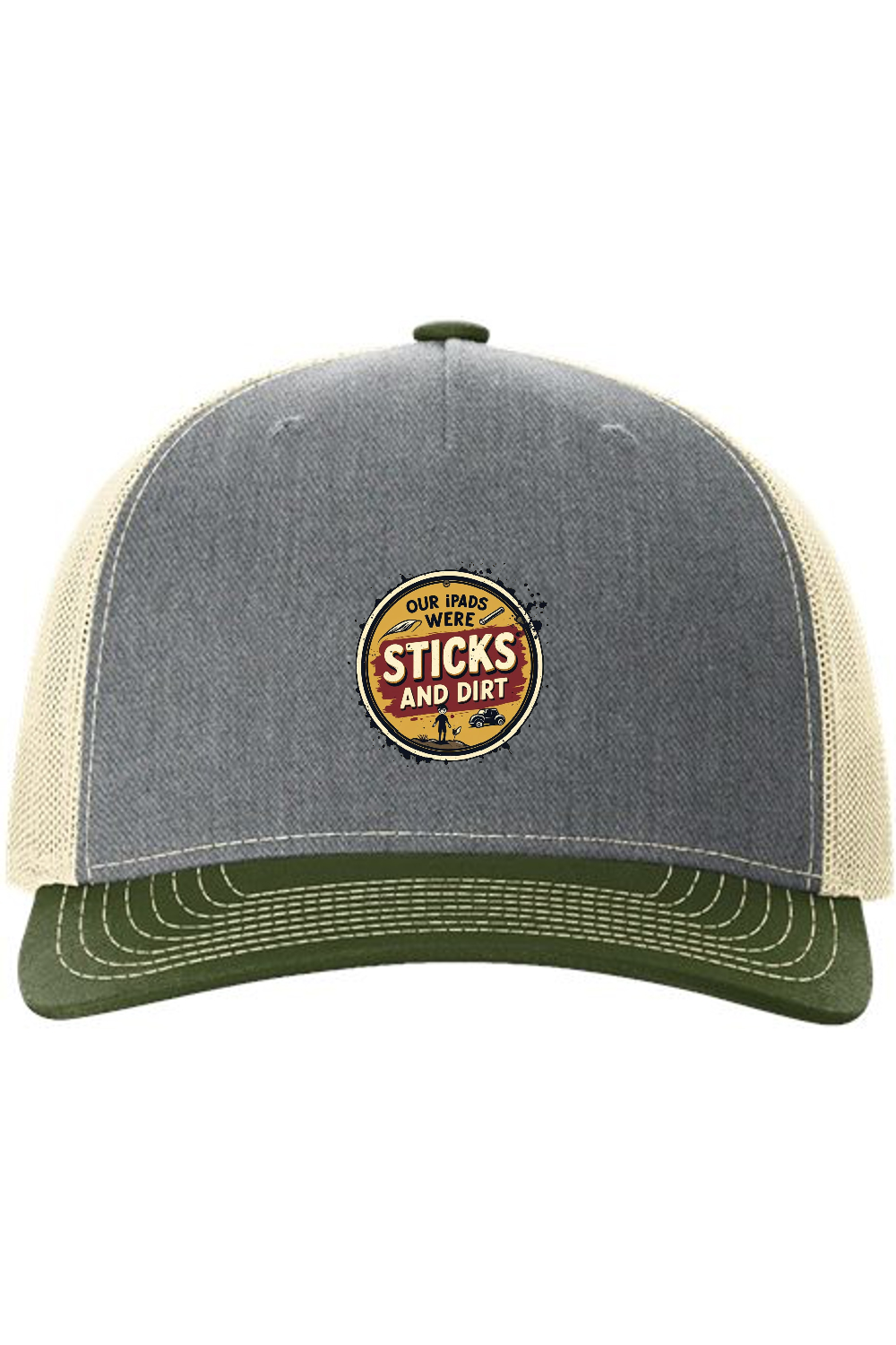 Richardson Trucker Cap: Sticks and Dirt