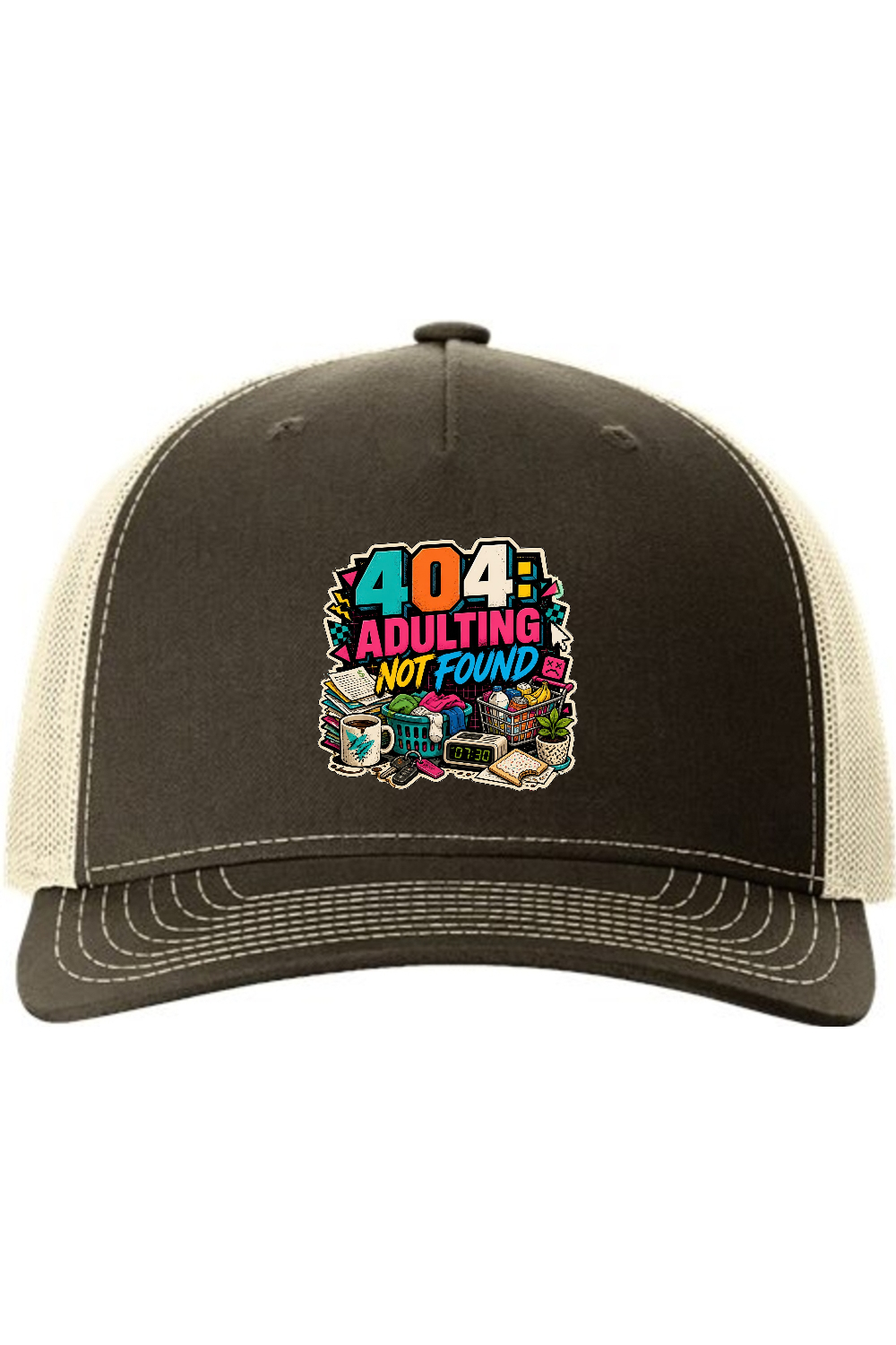 Richardson Trucker Cap: 404 Adulting Not Found