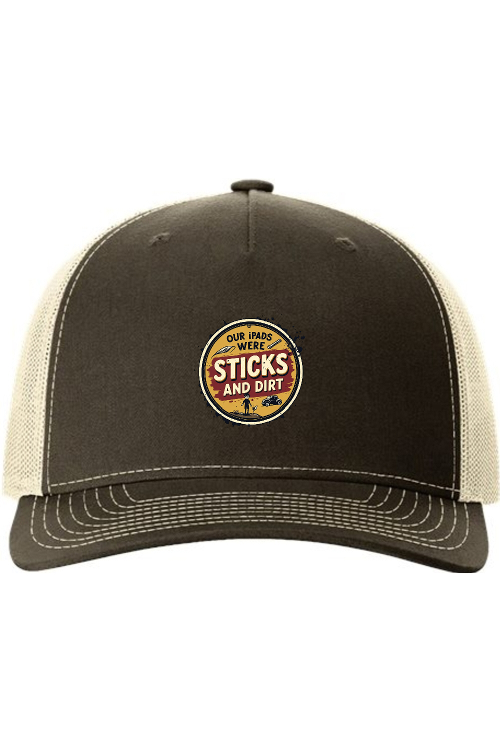 Richardson Trucker Cap: Sticks and Dirt