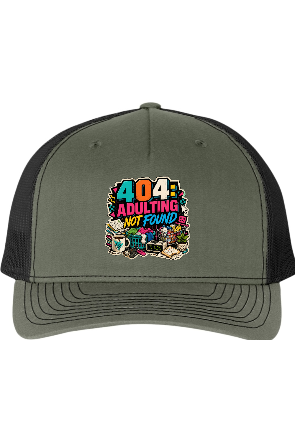 Richardson Trucker Cap: 404 Adulting Not Found