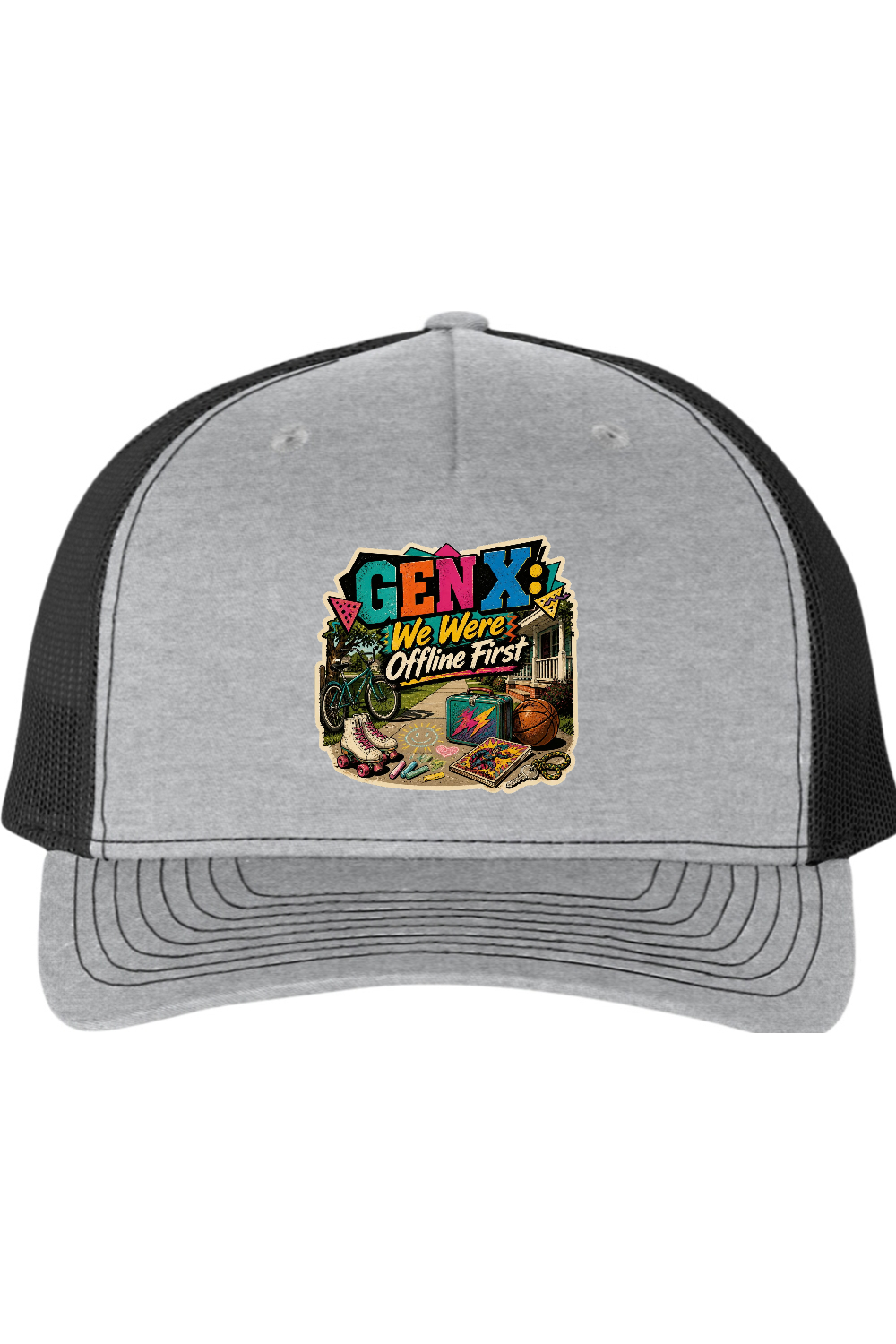 Richardson Trucker Cap: GEN X We Were Offline First