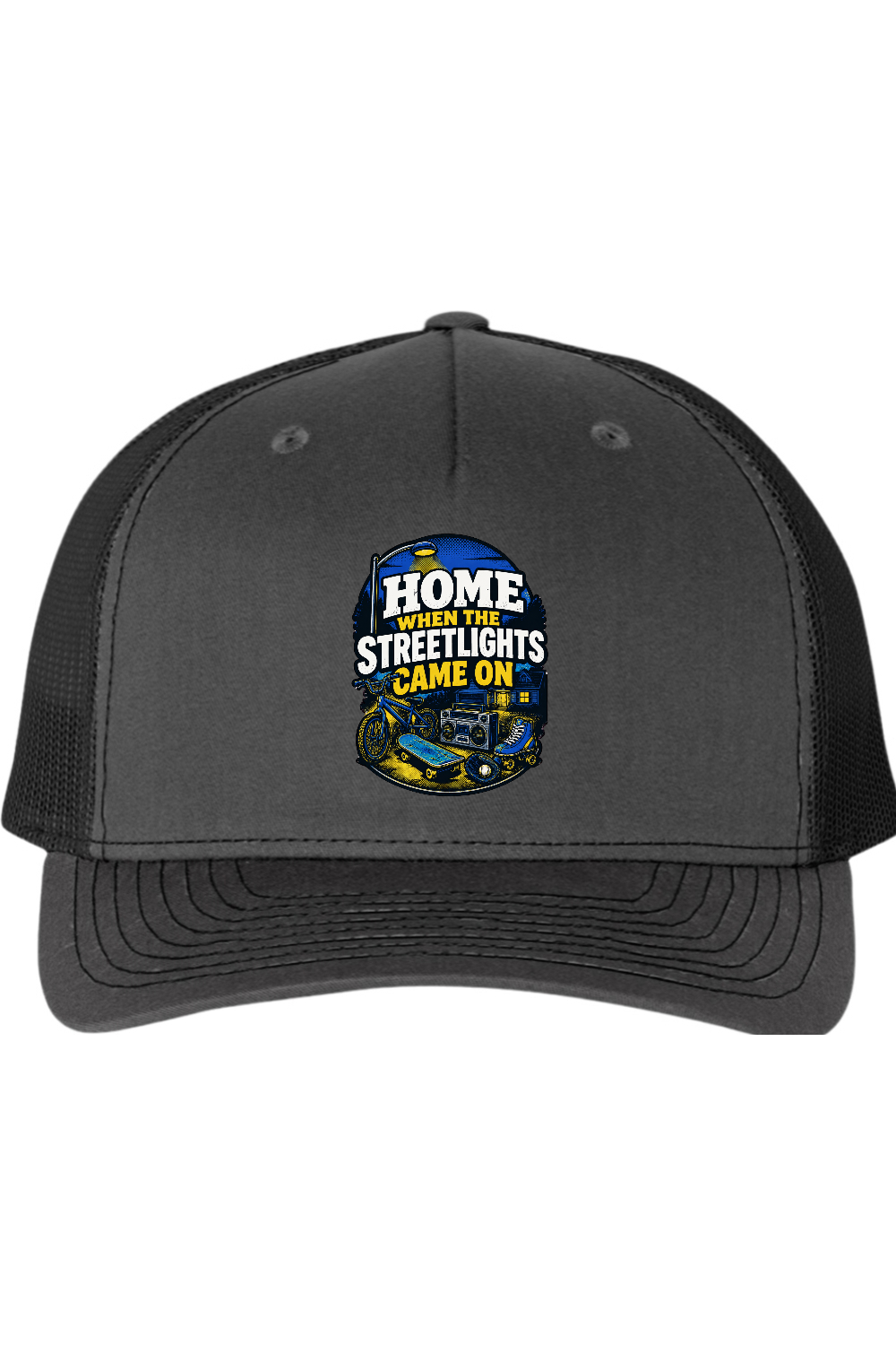 Richardson Trucker Cap: Home When The Streetlights Came On