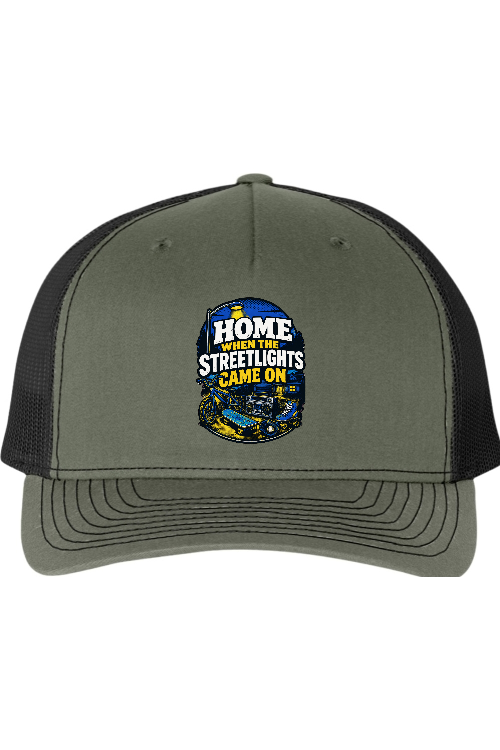 Richardson Trucker Cap: Home When The Streetlights Came On
