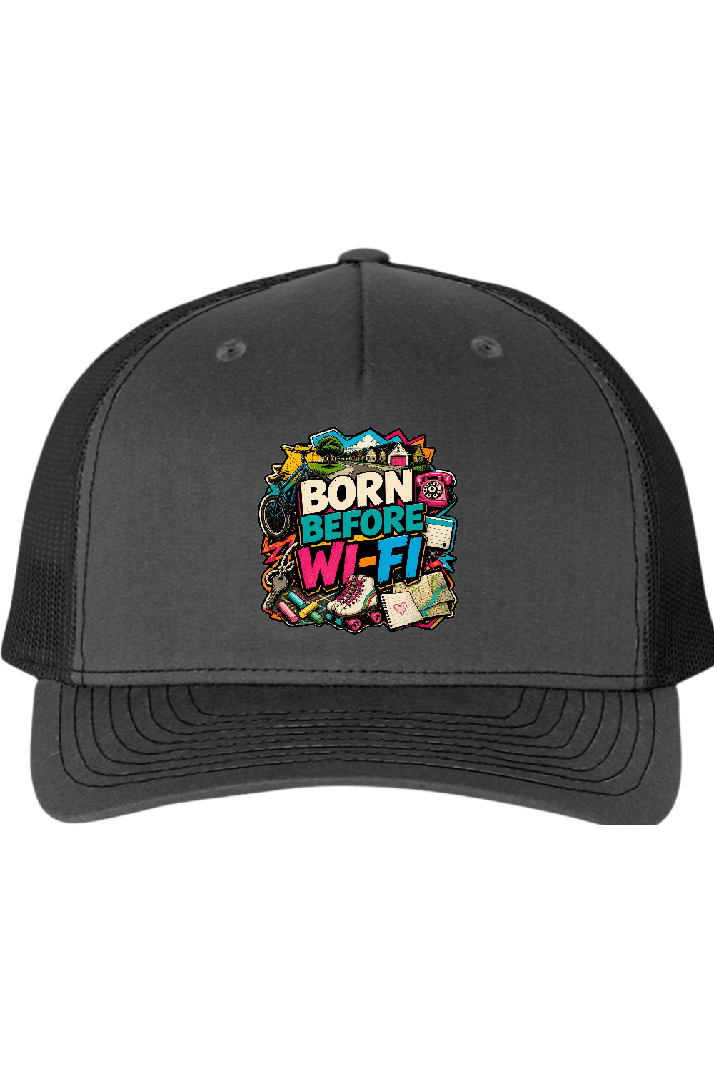 Richardson Trucker Cap: Born Before WI-FI
