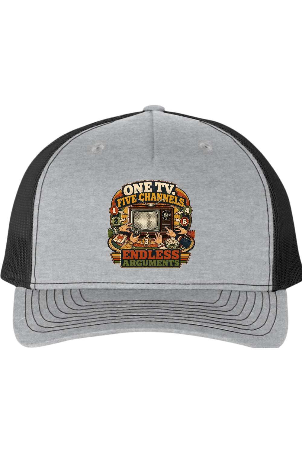Richardson Trucker Cap: One TV. Five Channels. Endless Arguments
