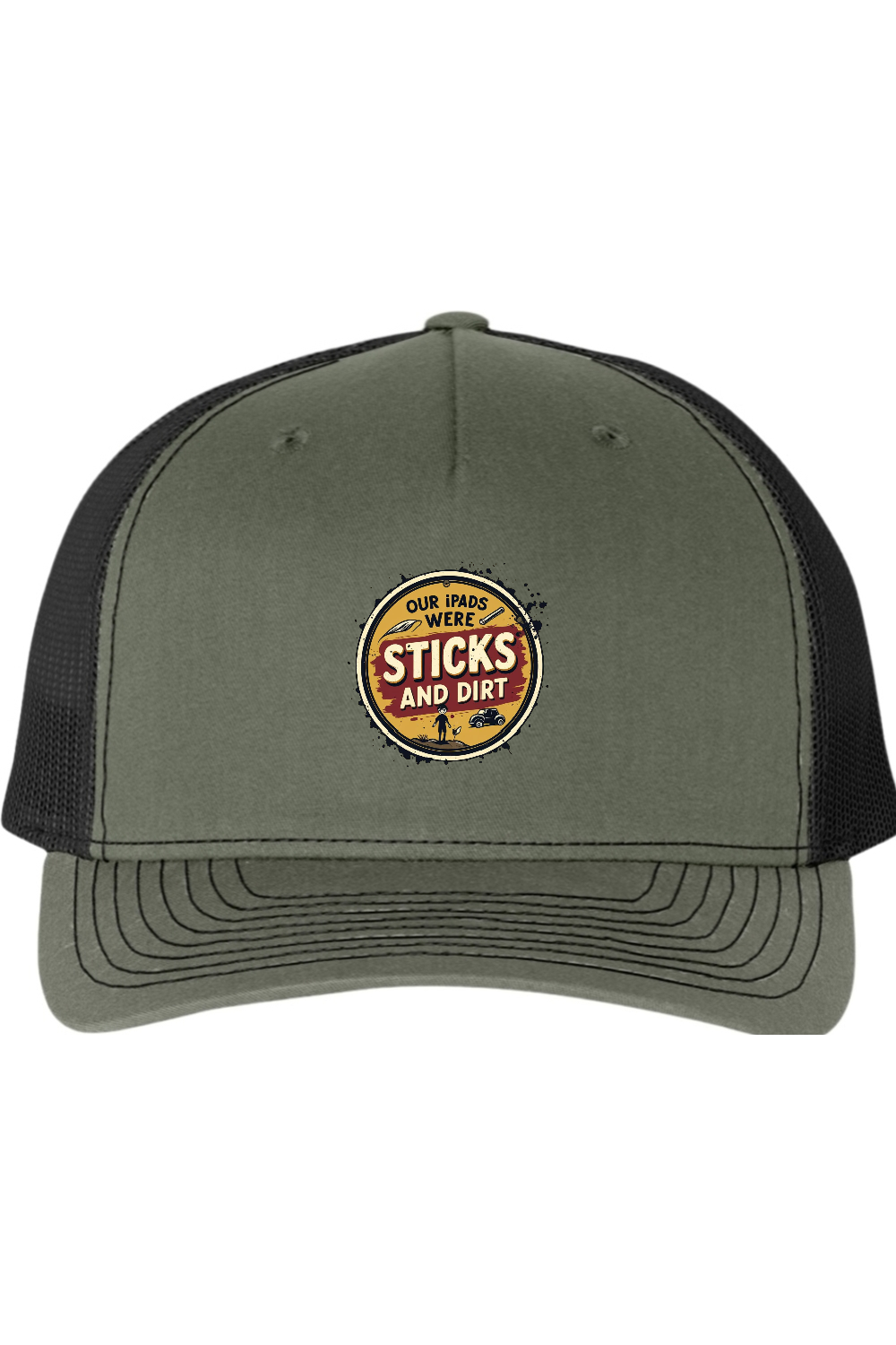 Richardson Trucker Cap: Sticks and Dirt