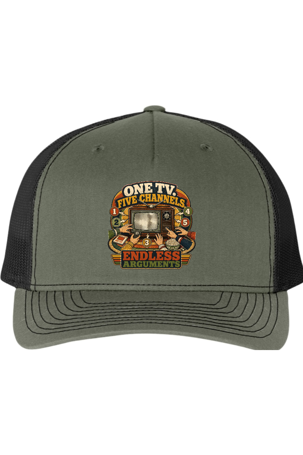 Richardson Trucker Cap: One TV. Five Channels. Endless Arguments