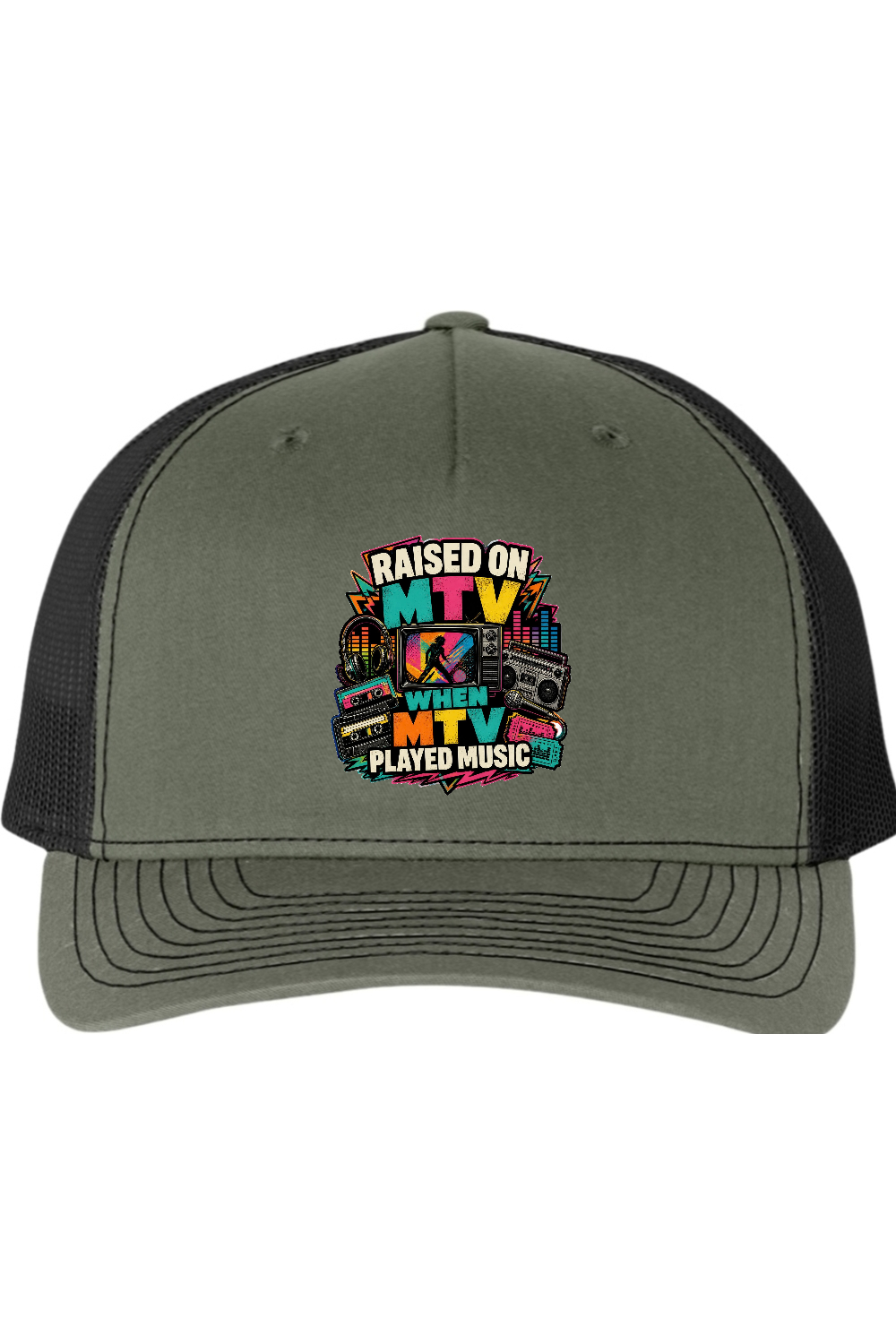 Richardson Trucker Cap: RAISED ON MTV WHEN MTV PLAYED MUSIC