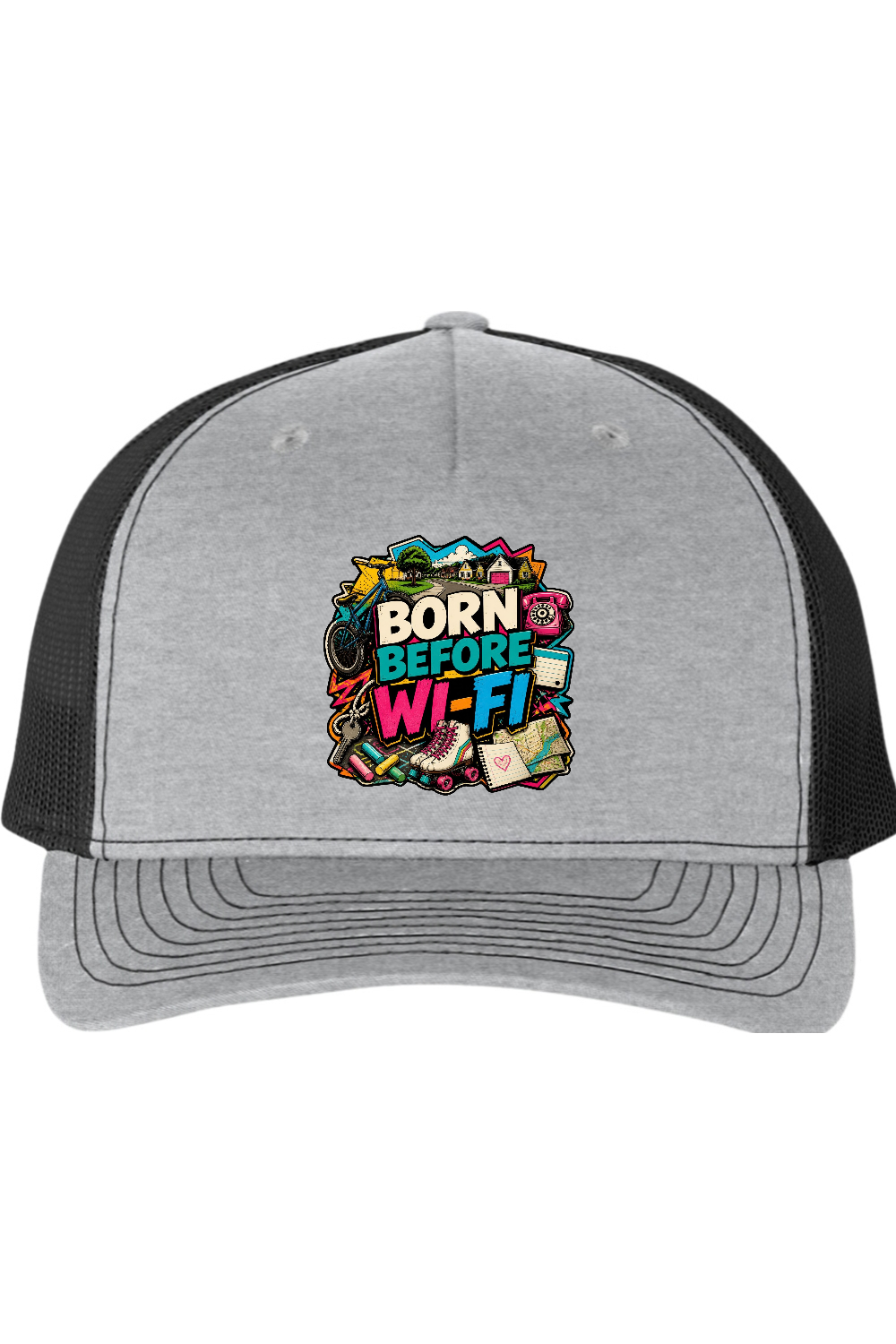 Richardson Trucker Cap: Born Before WI-FI