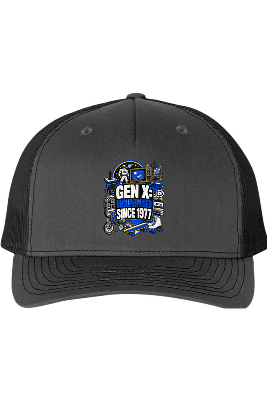 Richardson Trucker Cap: GEN X Unsupervised Since 1977