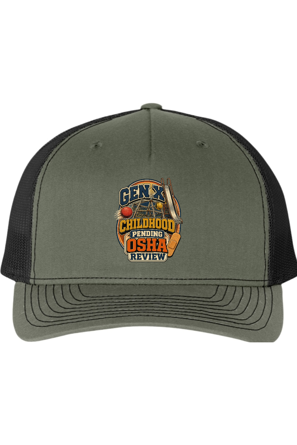 Richardson Trucker Cap: GEN X Childhood Pending OSHA Review