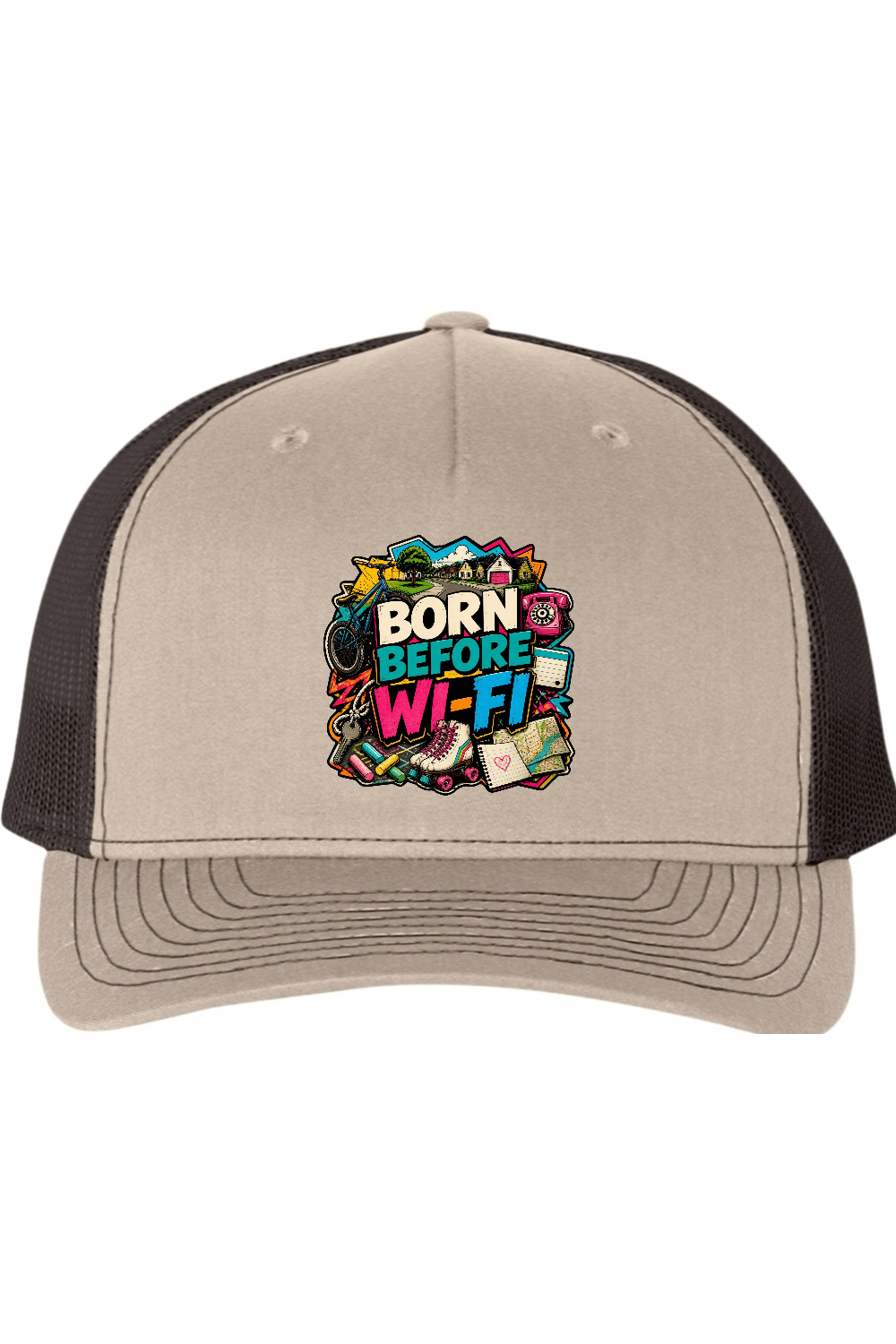 Richardson Trucker Cap: Born Before WI-FI