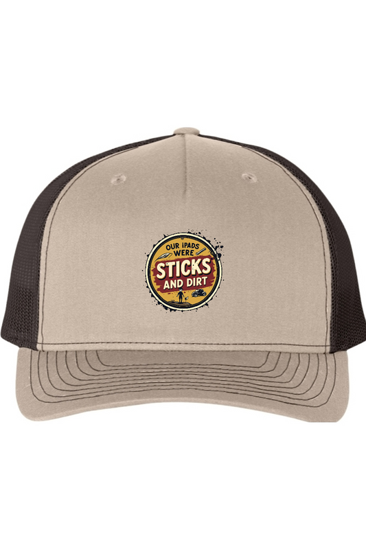 Richardson Trucker Cap: Sticks and Dirt