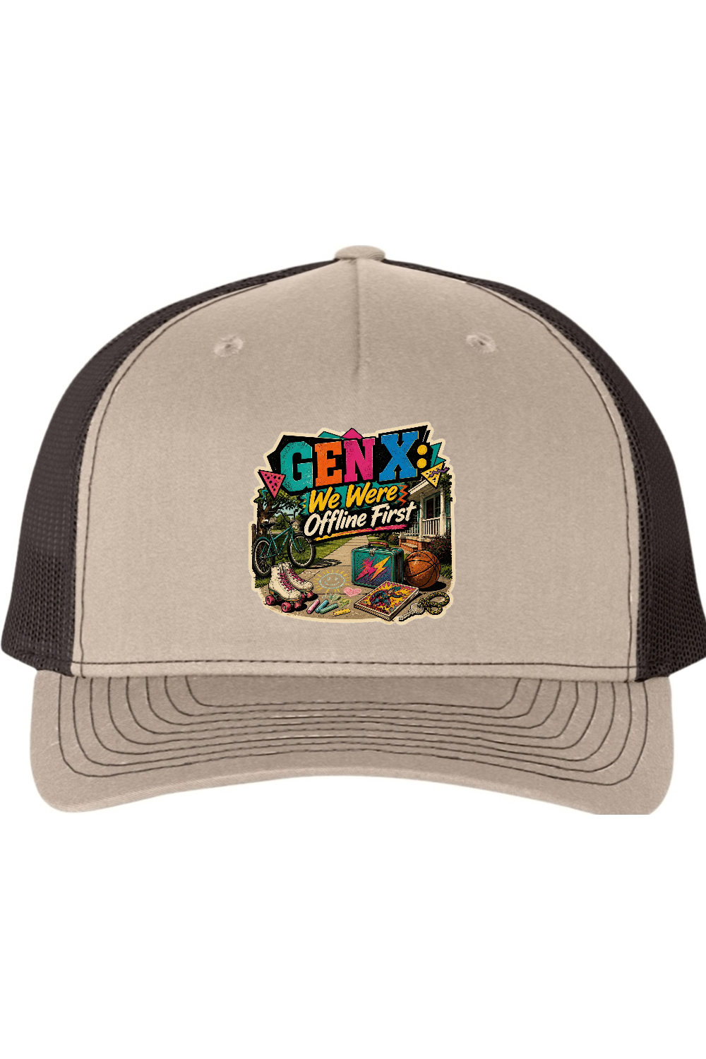 Richardson Trucker Cap: GEN X We Were Offline First