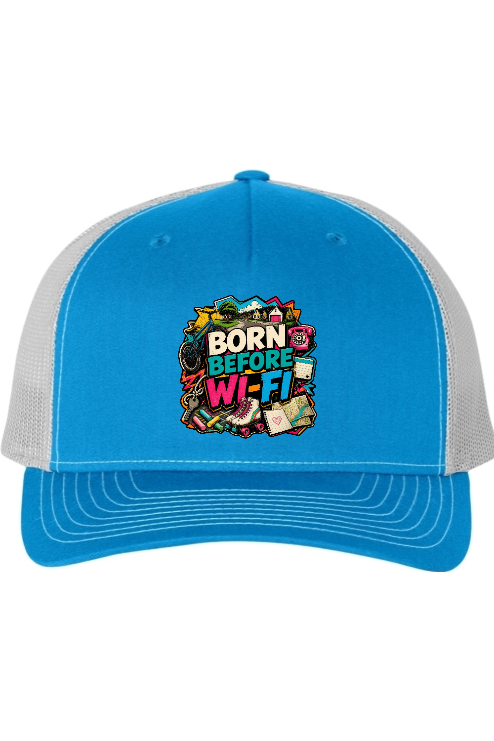 Richardson Trucker Cap: Born Before WI-FI