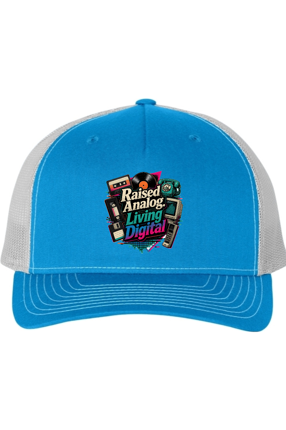 Richardson Trucker Cap: Raised Analog. Living Digital