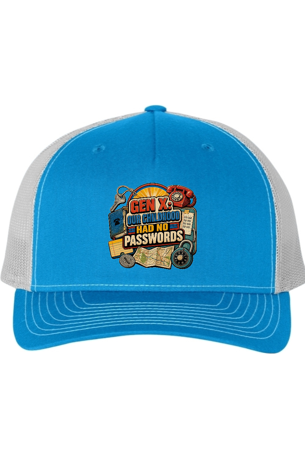 Richardson Trucker Cap: GEN X Our Childhood Had No Passwords