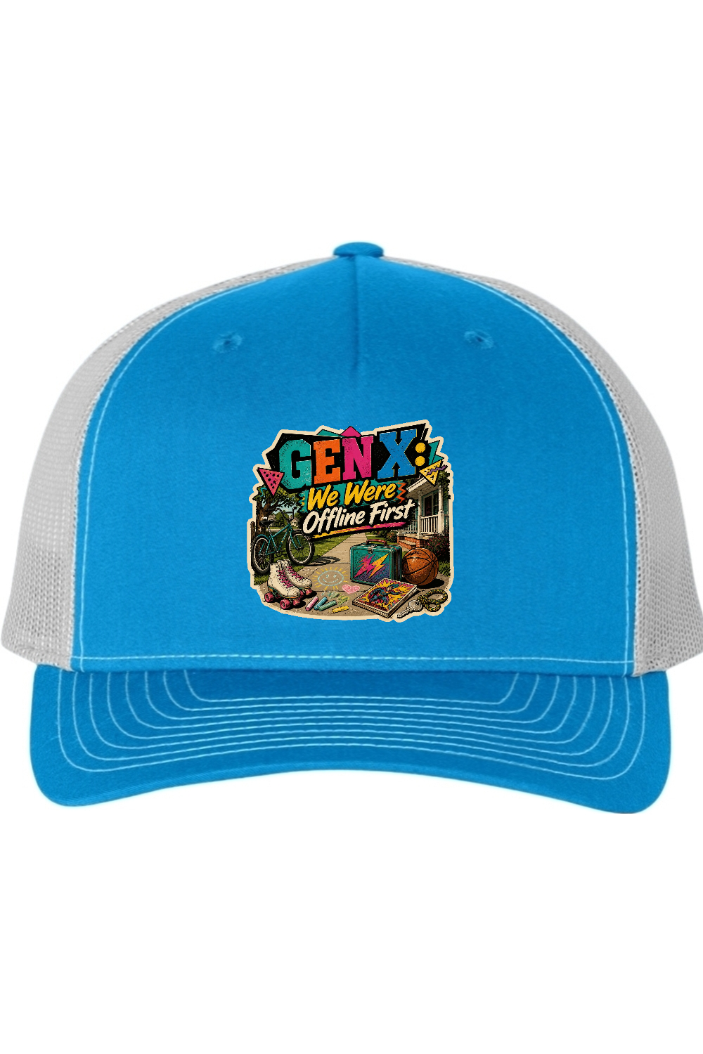 Richardson Trucker Cap: GEN X We Were Offline First