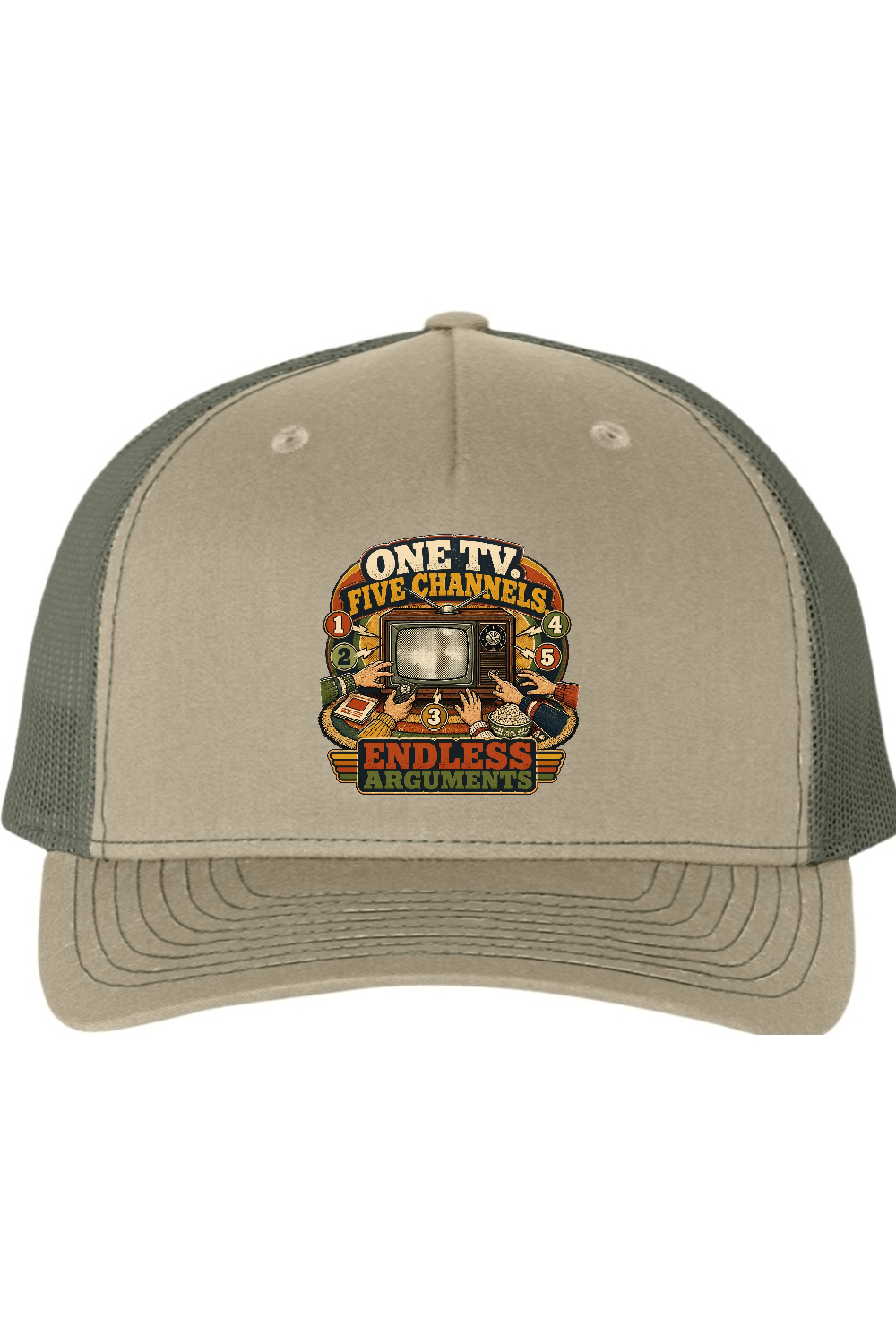 Richardson Trucker Cap: One TV. Five Channels. Endless Arguments