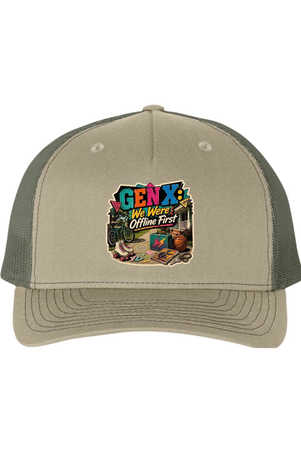 Richardson Trucker Cap: GEN X We Were Offline First
