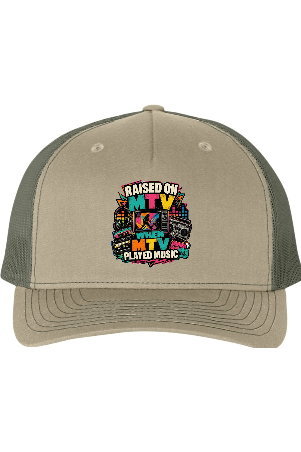 Richardson Trucker Cap: RAISED ON MTV WHEN MTV PLAYED MUSIC