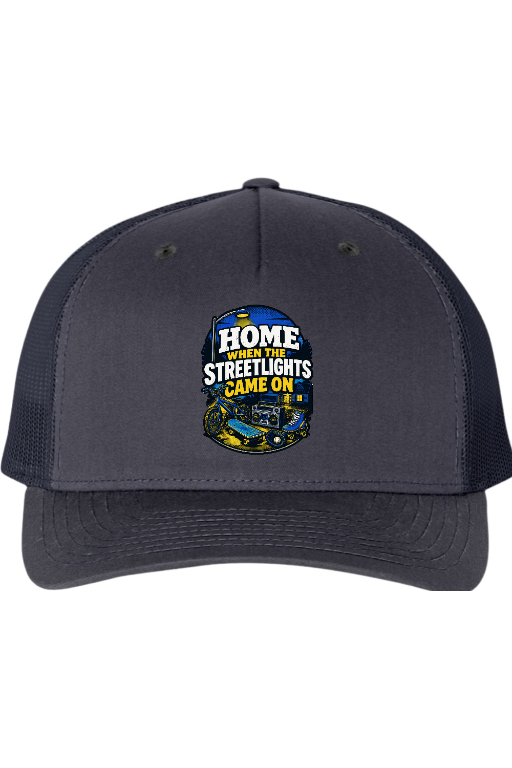 Richardson Trucker Cap: Home When The Streetlights Came On