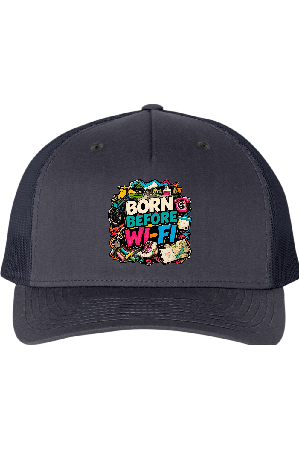 Richardson Trucker Cap: Born Before WI-FI