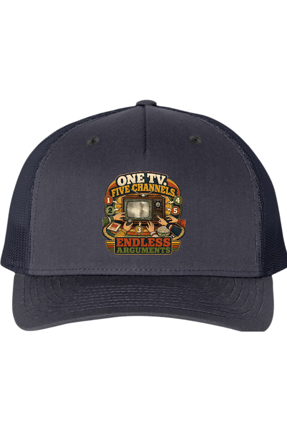 Richardson Trucker Cap: One TV. Five Channels. Endless Arguments
