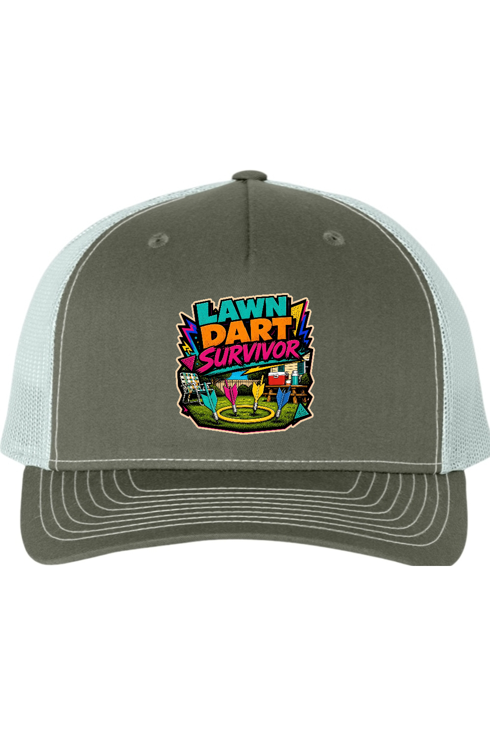 Richardson Trucker Cap: Lawn Dart Survivor
