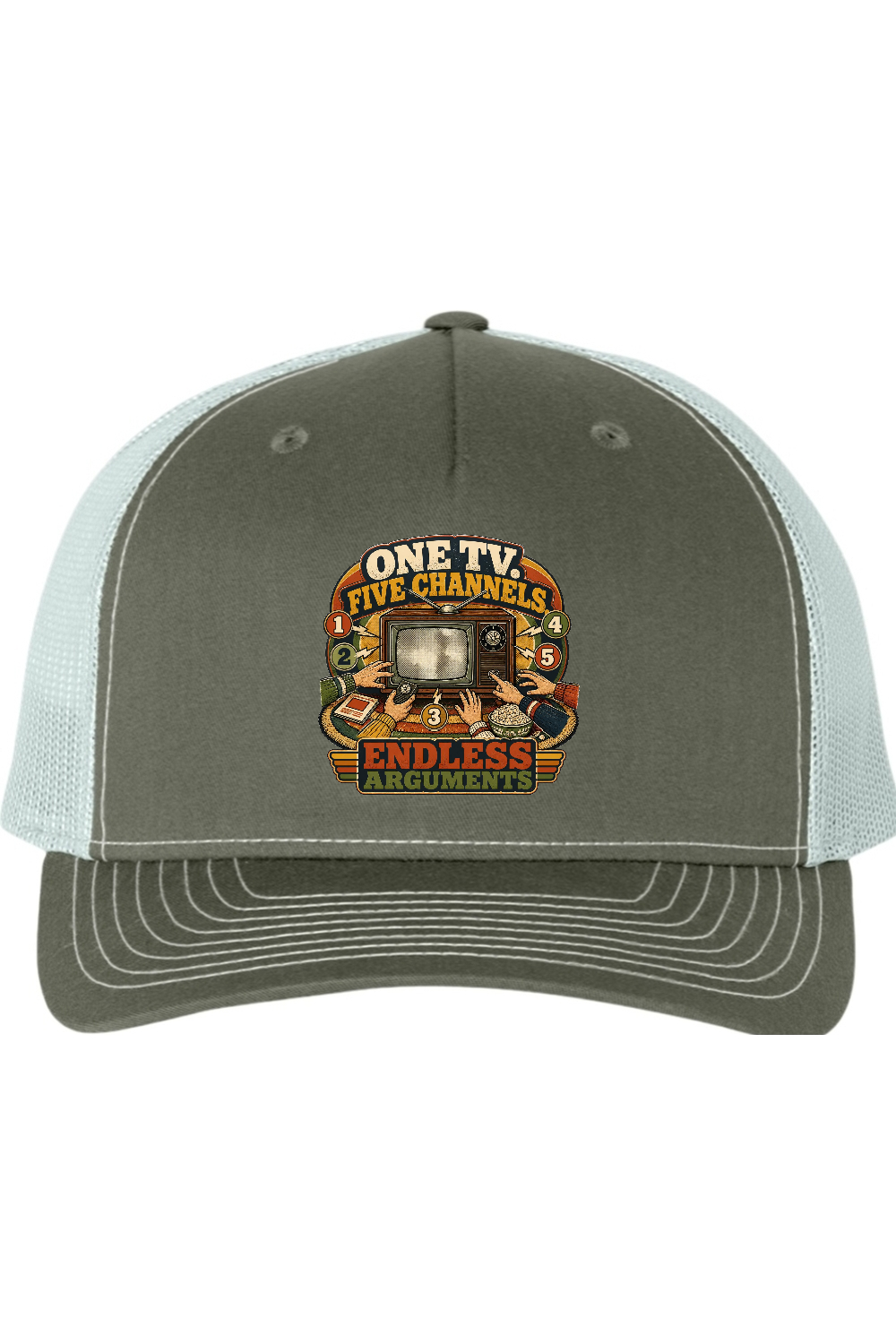 Richardson Trucker Cap: One TV. Five Channels. Endless Arguments