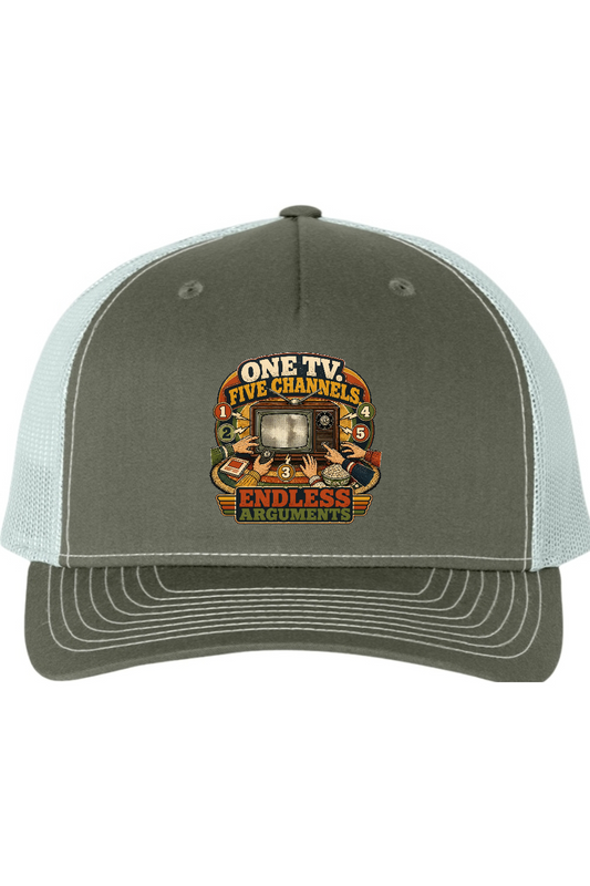 Richardson Trucker Cap: One TV. Five Channels. Endless Arguments
