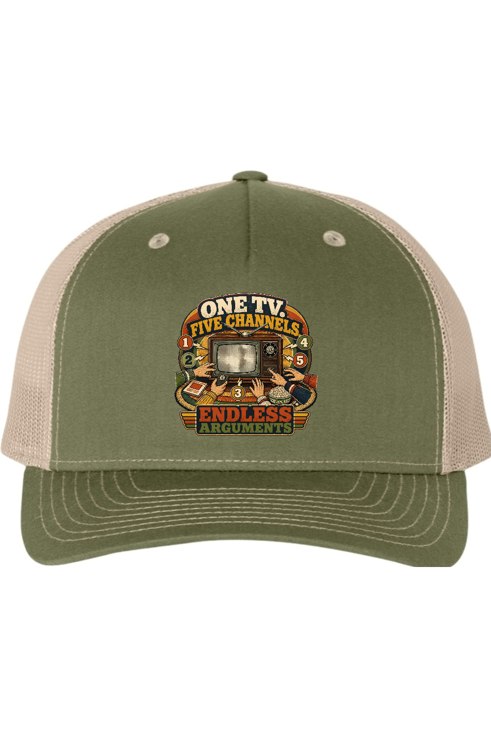 Richardson Trucker Cap: One TV. Five Channels. Endless Arguments