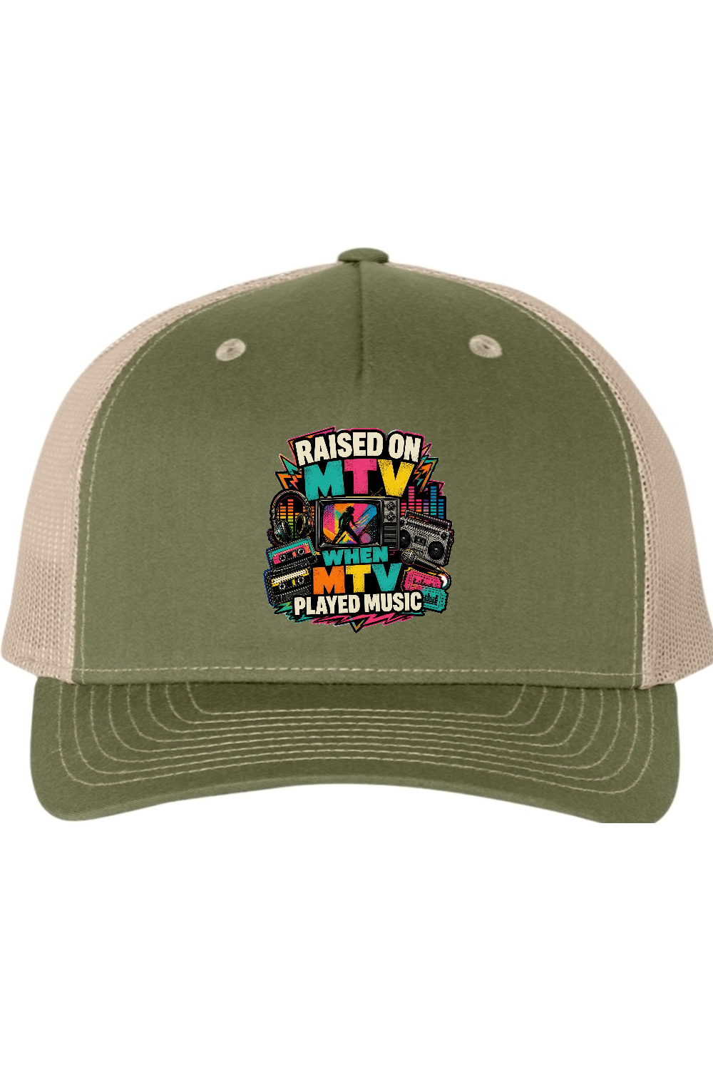 Richardson Trucker Cap: RAISED ON MTV WHEN MTV PLAYED MUSIC