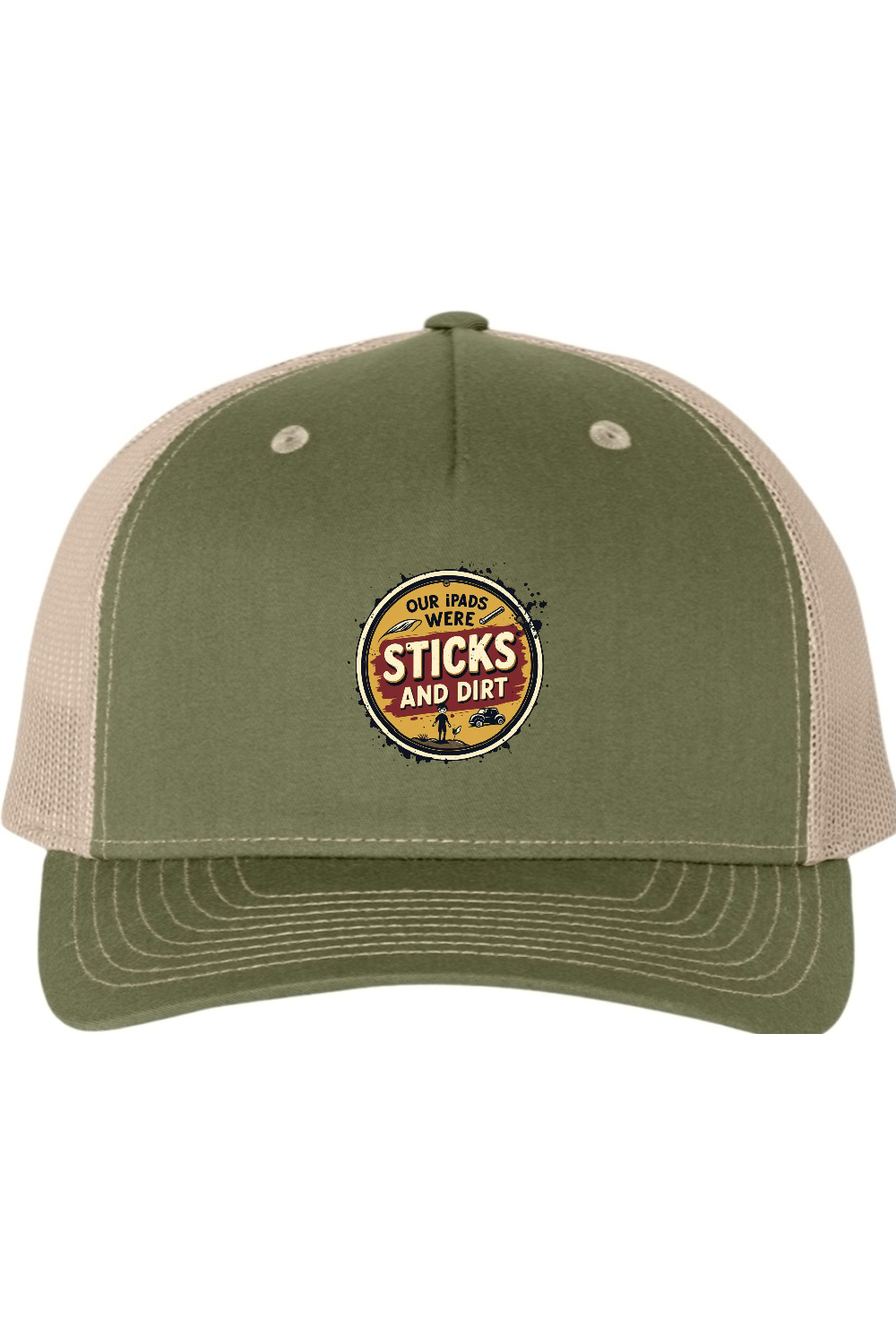 Richardson Trucker Cap: Sticks and Dirt