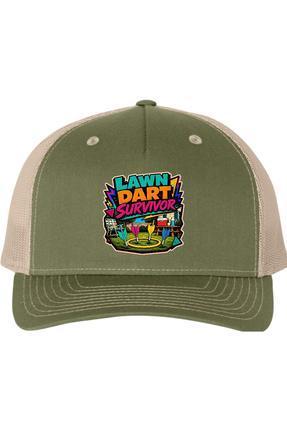 Richardson Trucker Cap: Lawn Dart Survivor