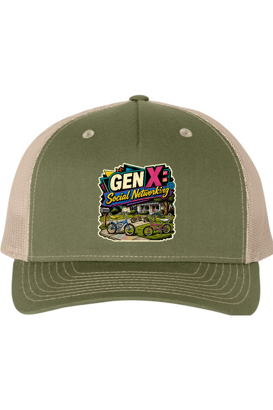 Richardson Trucker Cap: GEN X Social Networking