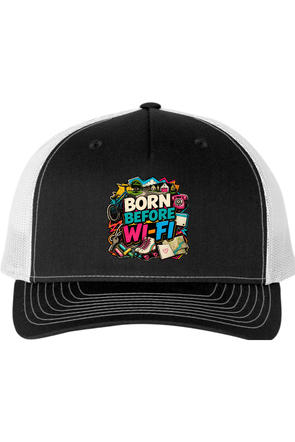 Richardson Trucker Cap: Born Before WI-FI