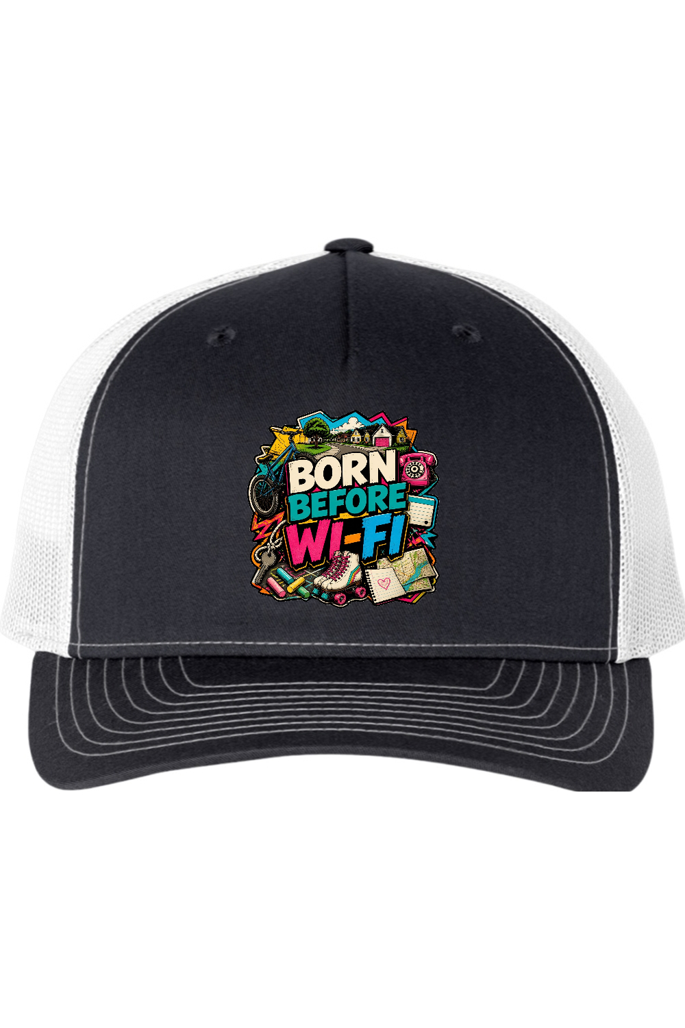 Richardson Trucker Cap: Born Before WI-FI