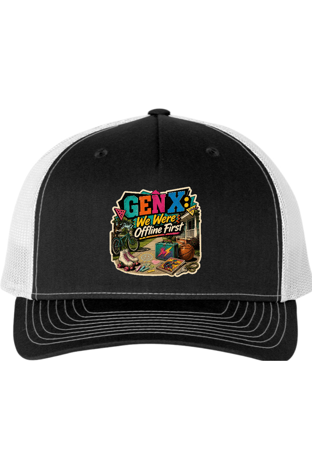 Richardson Trucker Cap: GEN X We Were Offline First