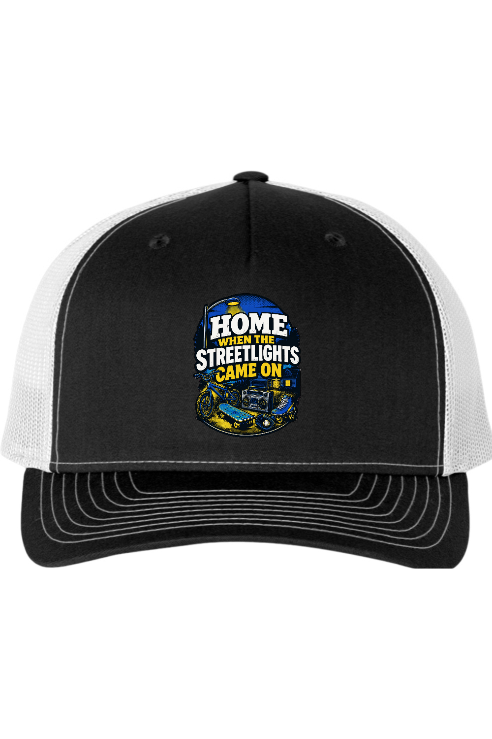 Richardson Trucker Cap: Home When The Streetlights Came On
