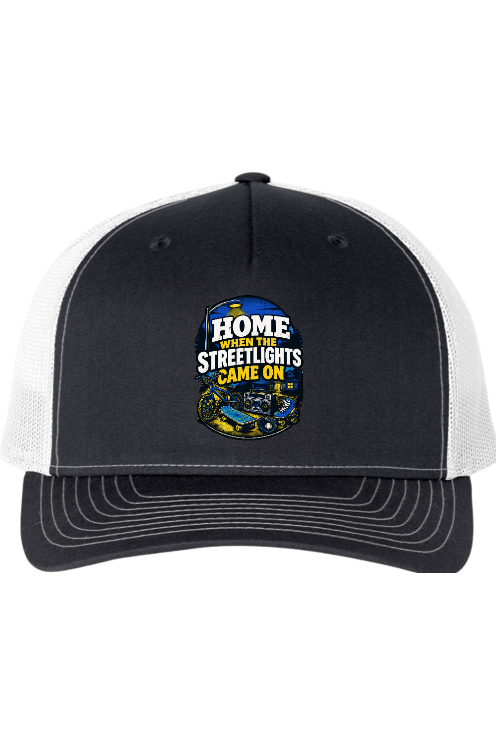 Richardson Trucker Cap: Home When The Streetlights Came On