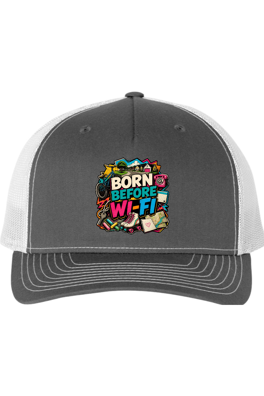 Richardson Trucker Cap: Born Before WI-FI