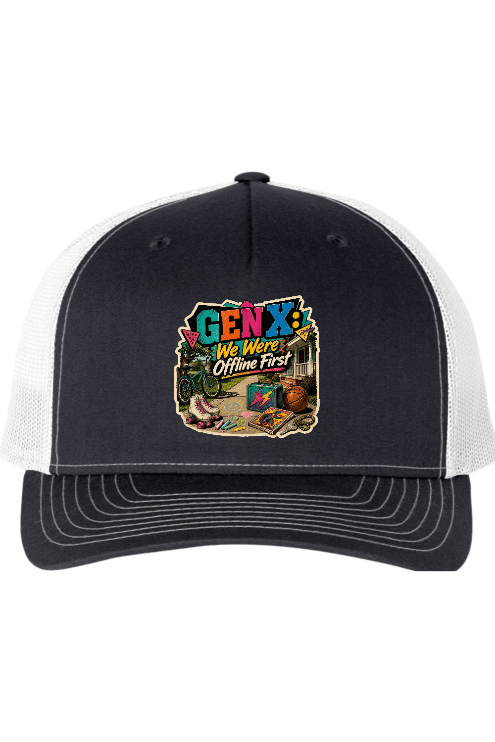 Richardson Trucker Cap: GEN X We Were Offline First
