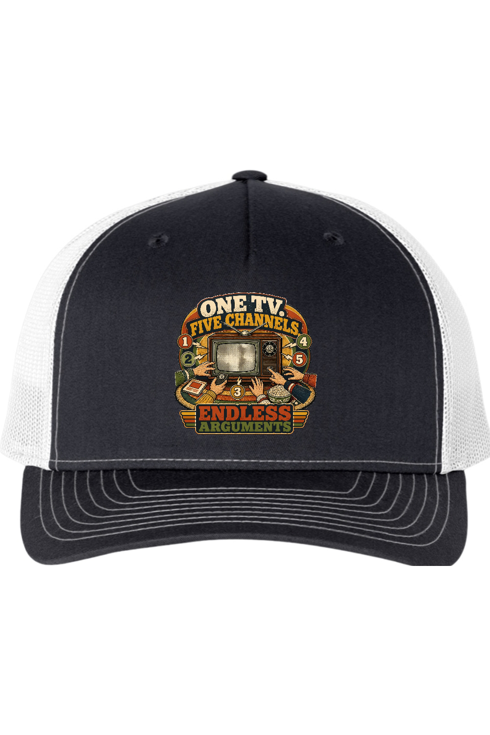 Richardson Trucker Cap: One TV. Five Channels. Endless Arguments
